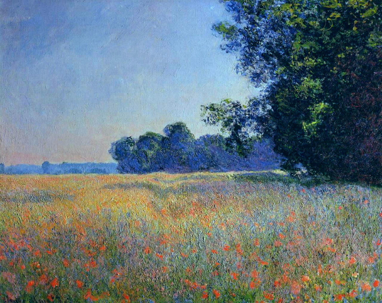Oat and Poppy Field, Giverny 1890